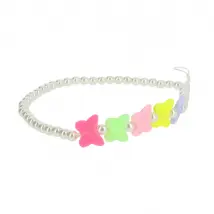 Bijou de Téléphone - Bracelet à Perles et Papillons