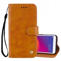 Wewoo Housse Etui en cuir pour Huawei Y5 2018/Honor 7A - Marron