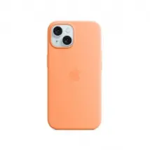 Apple Coque Silicone MagSafe iPhone15 Plus - Orange