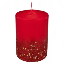 Fééric Christmas Bougie Paillettes Rouge