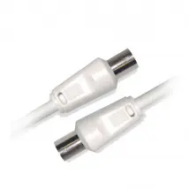Câble Coaxial 5 m Blanc