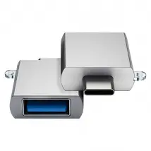 SATECHI Adaptateur USB-C - USB 3.0 Charge & Synchro Gris