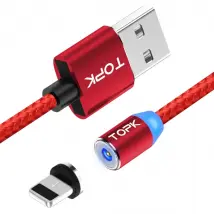 Câble Charge Magnétique - 2m Rouge