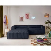Lisa Design Ela - Velours Bleu