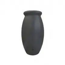 Récupérateur d'eau de pluie Jarre Toscane 1000 L anthracite avec couvercle et robinet - BelliJardin