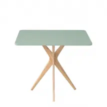 Ragaba, Jubi, table rectangulaire , 80 x 55 x 73, Vert sauge, pour 2 personnes
