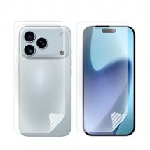 Kit De Film Hydrogel À Coque Complète Avant Et Arrière PHONECARE Pour Apple iPhone 17 Pro - Transparent