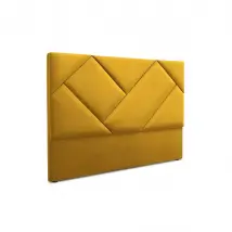 Tête de lit "Alpilles" 160x120cm en velours jaune