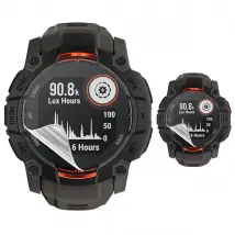 Kit 2x Film Hydrogel PHONECARE Pour Garmin Instinct 3 Amoled Tactical Edition – 50 mm - Transparent