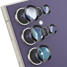 Forcell Verre Trempé Caméra pour Galaxy S24 Ultra Anti-reflet Quintuple Lentille Violet