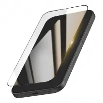 Tactical Verre Trempé pour iPhone 17 Antichoc Ultra Résistant Noir transparent