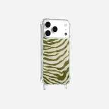 Coque imprimée La coque Française MagSafe Zèbre avec anneau Vert pour iPhone 17 Pro