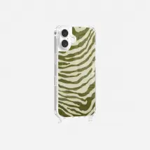 Coque imprimée La coque Française MagSafe Zèbre avec anneau Vert pour iPhone 17