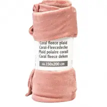 Inny Couverture pour Canapé et Lit en Tissu 150x200cm Confortable Chaleureux Rose