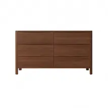 Commode en bois de hêtre Visby MODENA LOW 150 / coloris noyer