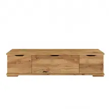 Meuble TV en bois chêne VISBY ARHUS avec tiroirs / vernis naturel