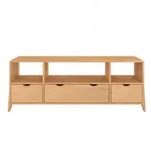 Meuble tv en bois de hêtre VISBY GDYNIA sur pieds / naturelle