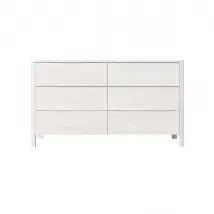 Commode en bois de hêtre Visby MODENA LOW 150 / coloris blanc