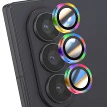 Enkay Protection d'Objectif Caméra pour Galaxy Z Fold 7 Triple lentille Multicolore
