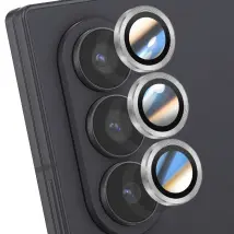 Enkay Protection d'Objectif Caméra pour Galaxy Z Fold 7 Triple lentille Argent