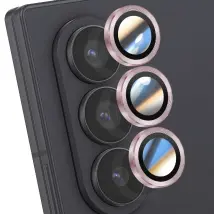 Enkay Protection d'Objectif Caméra pour Galaxy Z Fold 7 Triple lentille Rose