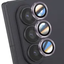 Enkay Protection d'Objectif Caméra pour Galaxy Z Fold 7 Triple lentille Violet
