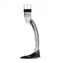 Aérateur de vin avec socle noir/transparent - 41892 - LUDI-VIN