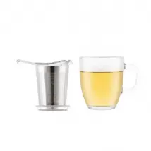 Set mug en verre et son filtre en nylon - K11239-10-1 - BODUM