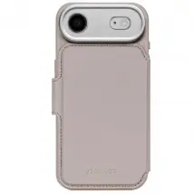 Decoded Étui Folio pour iPhone 17 Air MagSafe en Cuir avec Coque Détachable Beige