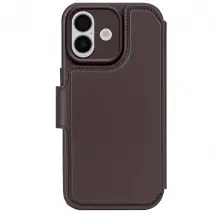 Decoded Étui Folio pour iPhone 17 MagSafe en Cuir avec Coque Détachable Marron foncé