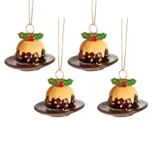 Mini pudding boule de Noël (set 4)