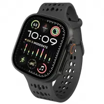 Decoded Bracelet en Silicone Ares O pour Apple Watch 44 à 49mm Noir