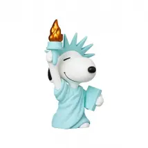 Snoopy - Mini figurine Medicom UDF Snoopy Statue de la Liberté 7 cm