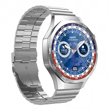 Hoko Montre Connectée Bluetooth 5.3 Étanche IP68 avec Suivi Santé Argent