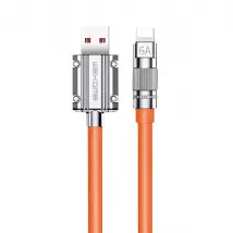 Wekome Câble de charge et tranfert rapide Usb-A Lighting 6A 1m Orange