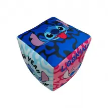 Coussin premium - Cube - Lilo & STITCH - Microfibre - 25 x 25 x 25 cm