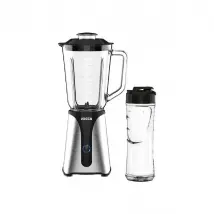 Blender - JOCCA - 350 W - Bol en verre 1 L + Bouteille 600 ml - Noir