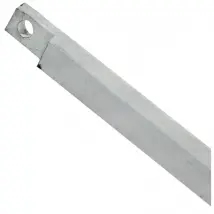 Tringle carré en applique 10x10x2500mm acier zingué FUHR VQV10V25