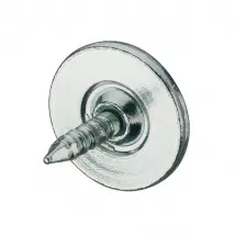 Contre plaque ronde pour fermeture magnétique largeur 1,2cm finition zinguée HAFELE 246.08.910