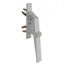 Poignée de crémone aluminium à 2 fourches fixation à vis ARGENTA 517102