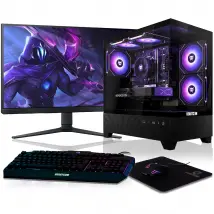 BEASTCOM Q5   Pro PC Gamer   AMD Ryzen 5 4500 6X 3,60GHz 12 Threads   NVIDIA RTX 3050 4GB   32GB RAM   1TB NVMe SSD   Écran LED 27" + kit clavier   WiFi 5   Win 11}