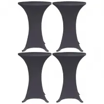 Housses de Table Extensible 4 pièces Anthracite