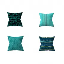 Taie d'oreiller - Bleu sarcelle 45x45CM