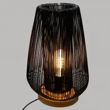Lampe en Fil Métallique Noir Noda