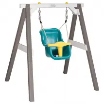 AXI Portique en bois gris/blanc
