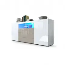 Buffet Laqué Blanc et Gris Sable MPC