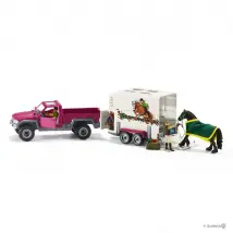 Schleich Pick-up avec Remorque pour Cheval 42346