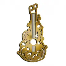 Epikasa Décoration Métal Guitare 3 - Or