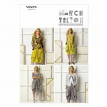 Vogue Patterns V8975 Patrons Robes et Vestes Femme - Multicolore