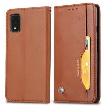 Wewoo Étui Cuir Galaxy S11 Plus Marron